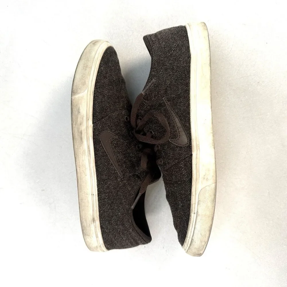 Nike SB Canvas Sneakers Lace Up807399-221 Brown Mens Size 9